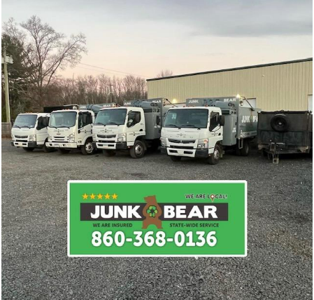 Junk Bear trucks ready for easy clean up and organization projects in Connecticut