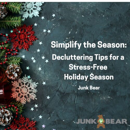 A Graphic for Decluttering Tips for a Stress Free Holiday Season