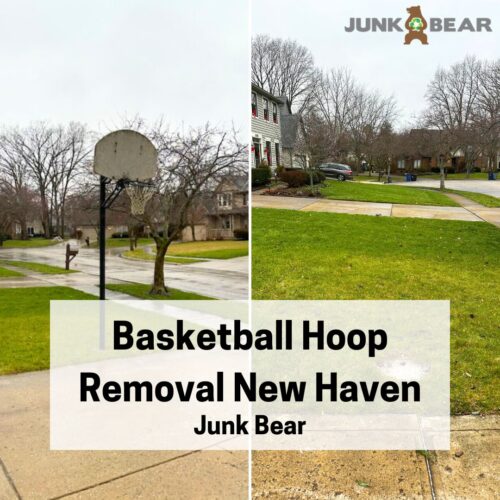 A Graphic for Basketball Hoop Removal New Haven