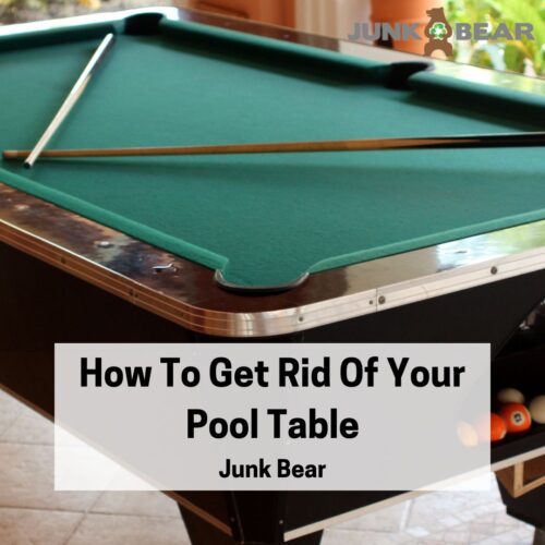 A Graphic for How To Get Rid Of Your Pool Table
